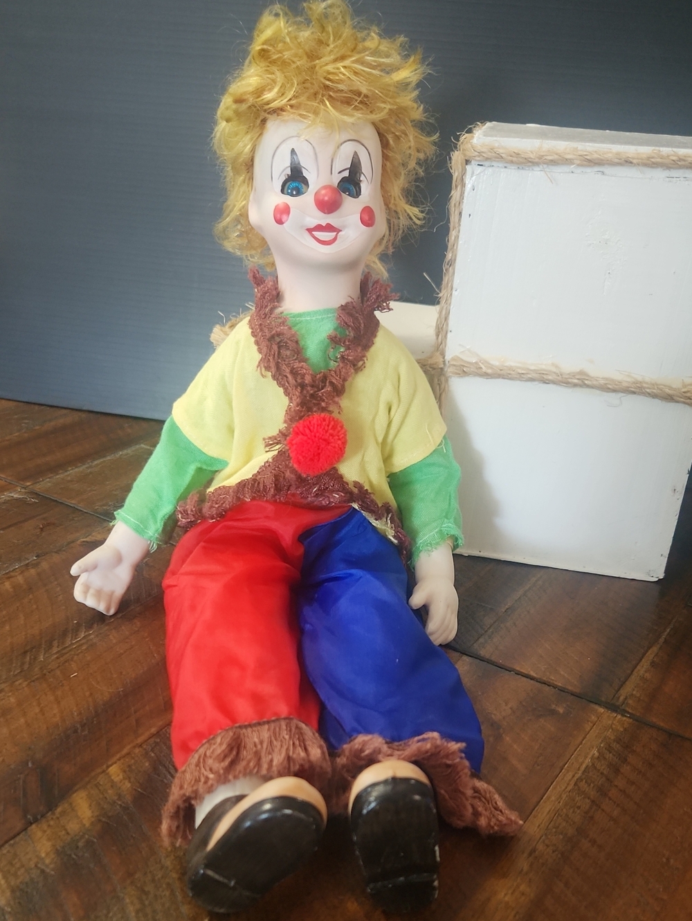 Vtg 18" Clown